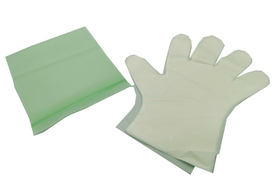 Ivory White Compostable Food Prep Gloves ASTM D6400 For Food Handling
