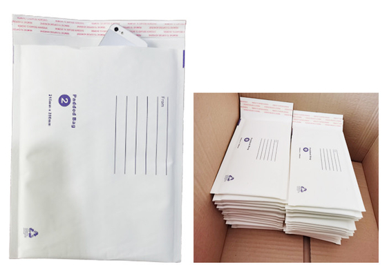 White Kraft 6x9 Inch Bubble Padded Mailers 2 Sided Protection