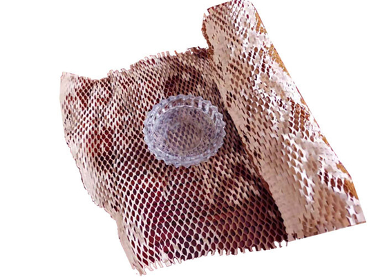 Customized 30m Honeycomb Paper Wrap Roll For Gift Packing
