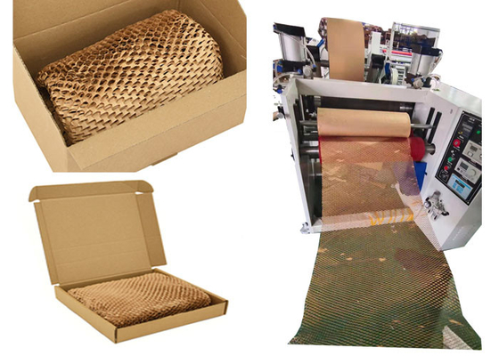Eco Friendly width 500mm Paper Cushion Packaging Honeycomb Kraft Wrapping Paper