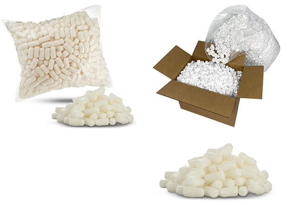 Off White Color Paper Cushion Packaging 3.5 Cuft EPS Packing Peanuts
