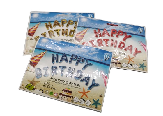 16 Inch PET Foil Birthday Balloon Banner For Party Decoration