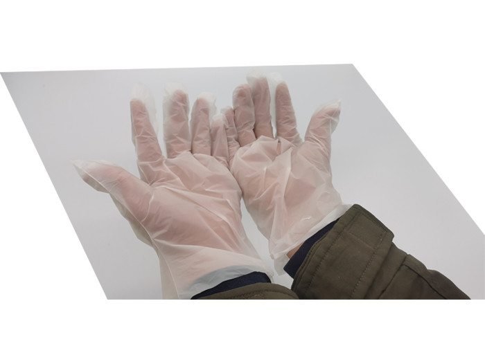 Ivory White Compostable Food Prep Gloves ASTM D6400 For Food Handling