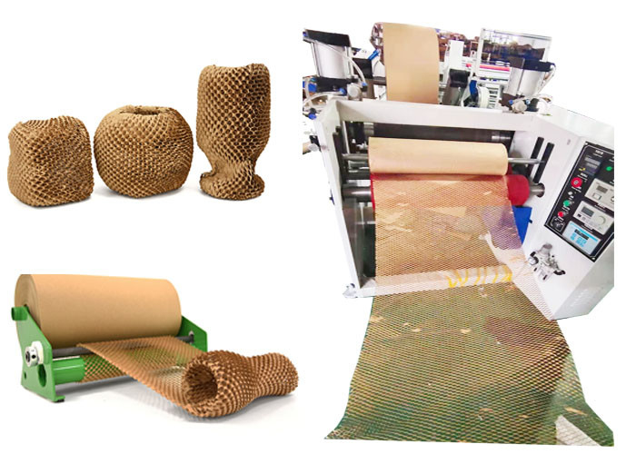 Compostable 80gsm Paper Cushion Packaging Honeycomb Wrapping Paper For Shipping