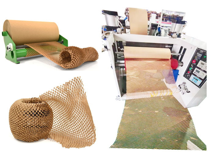 Eco Friendly width 500mm Paper Cushion Packaging Honeycomb Kraft Wrapping Paper